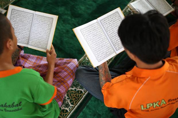 Narapidana di Lapas Anak Tangerang Ikuti Pesantren Ramadhan